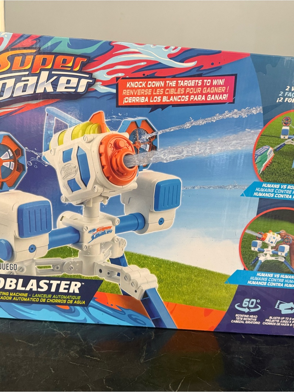 Neff White & Blue Water Target Blaster with Orange Accents
